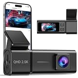 Dash Cam Front Camera for Cars, 2.5K WiFi Dash Cam, 1.47" Screen, 256GB Max