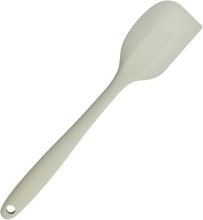 Silicone Spatula,11" Heat-Resistant Silicone Scrapers for Cooking, Non-Stick Rubber Bowl Scrapers with Seamless Design, Flexible Kitchen Utensils for Mixing,Cooking,Baking (Gray)
