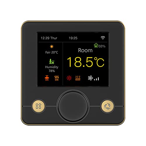 Thermostat Intelligent WiFi HUIOP programmable avec écran LCD coloré RGB - 2