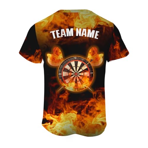 Custom Dart Shirts 3D Dartboard T-Shirts with Name Personalized Darts Jerseys for Men Women2