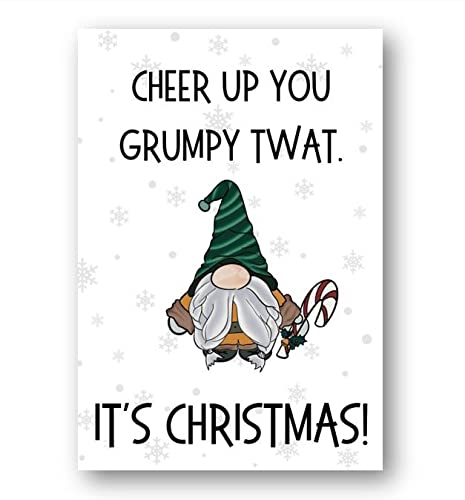 Second Ave Funny Joke Grumpy Person Christmas Xmas Holiday Festive Greetings Card