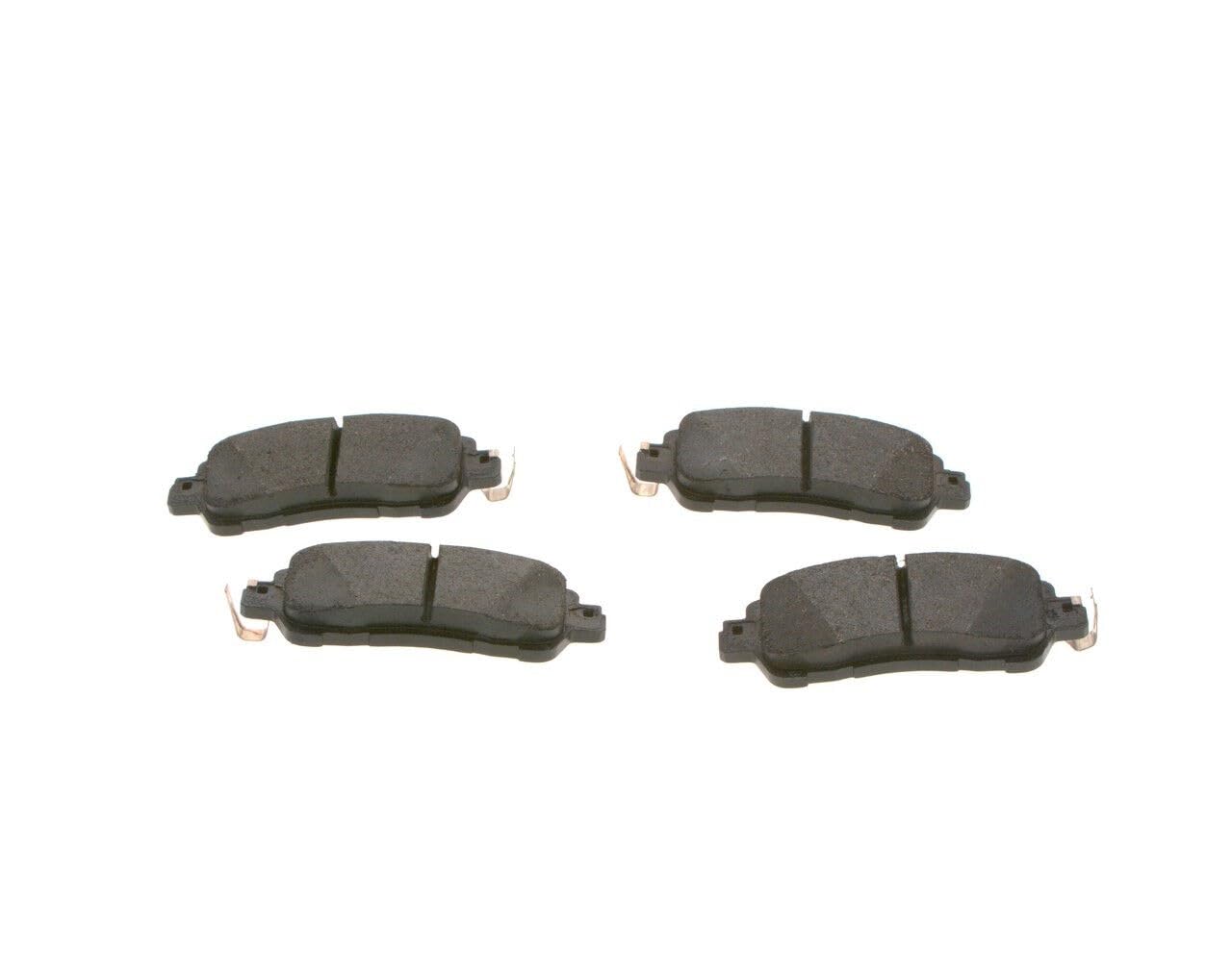 Bosch BP2006 - Pastiglie Freni Auto, Asse Anteriore - Qualità Bosch - Riduzione del Rumore e della Polvere - Certificazione ECE-R90 - Senza Rame - 1 Confezione da 4 Pastiglie | Compatibile con: MAZDA 2