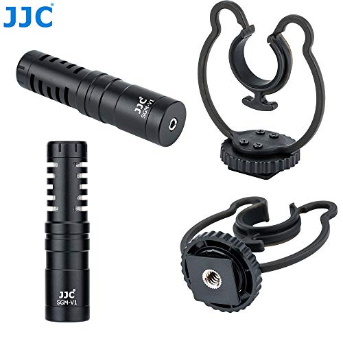 Jjc Sgm-V1 Shotgun Video Microphone, Cardioid Microphone Condenser Mic Vdeomicro W/Shock Mount, Furry Foam Windscreen, Electret Condenser, 3.5Mm Trs Trrs Cable, For Andoid Phone Dslr Camcorder #TOP6