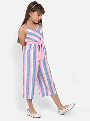 Image of Nautinati Girls Strappy Colourful Jumpsuit | Age 4-8 Years