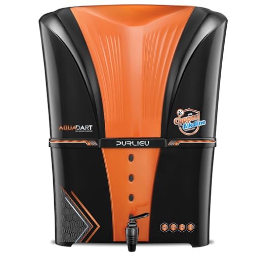 Image of AquaDart Alkaline + ORP with Copper + RO + UV + UF + TDS Controller /Adjuster RO Water Purifier 12 Liter Storage Tank Home and Office (Made In India)