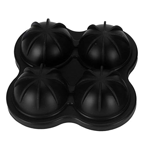 Molde para Hielo Zerodis de Silicona 4 Agujeros Negro miniatura 1