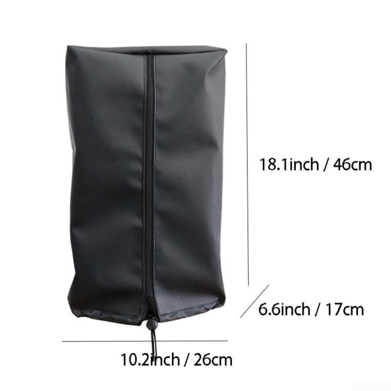 Housse de protection imperméable pour machine à bière motif litchi pour robinet simple ou double tête, extérieur anti-poussière noir, 26 x 17 x 46 cm