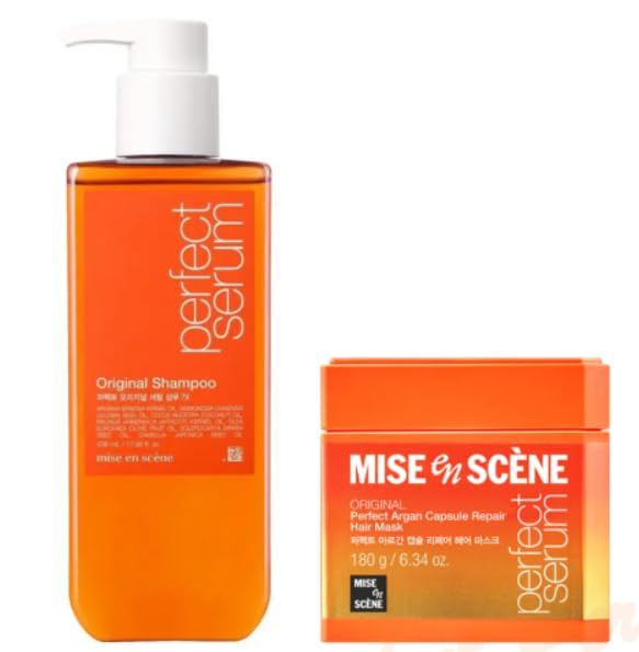 Mise en Scène Perfect Serum Original Shampoo + Máscara Argan 180g