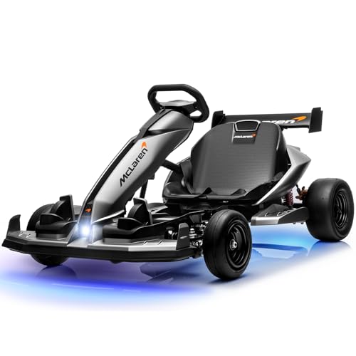McLaren Licensed 48V Electric Go Kart for Big Kids, Max 15 MPH, High Performance Racing Drift Cart...