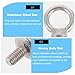 SEWCHICS 10pcs M6 Stainless Steel Lifting Eye Nuts Threaded Ring Nuts Heavy-Duty Eyelet Screws for Industrial Lifting and Rigging Applications