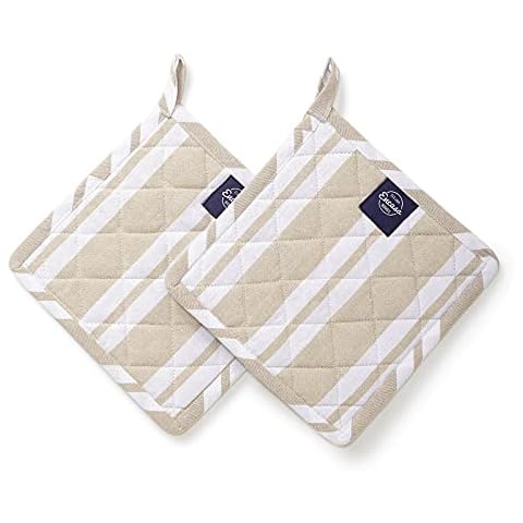 Encasa Homes 8 Inch Potholders Set Cover