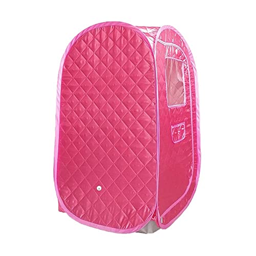 Portable Sauna Tent With Chair, Foldable One Person Full Body Spa For Weight Loss Detox Therapy Without Steamer- Dark Pink #TOP1
