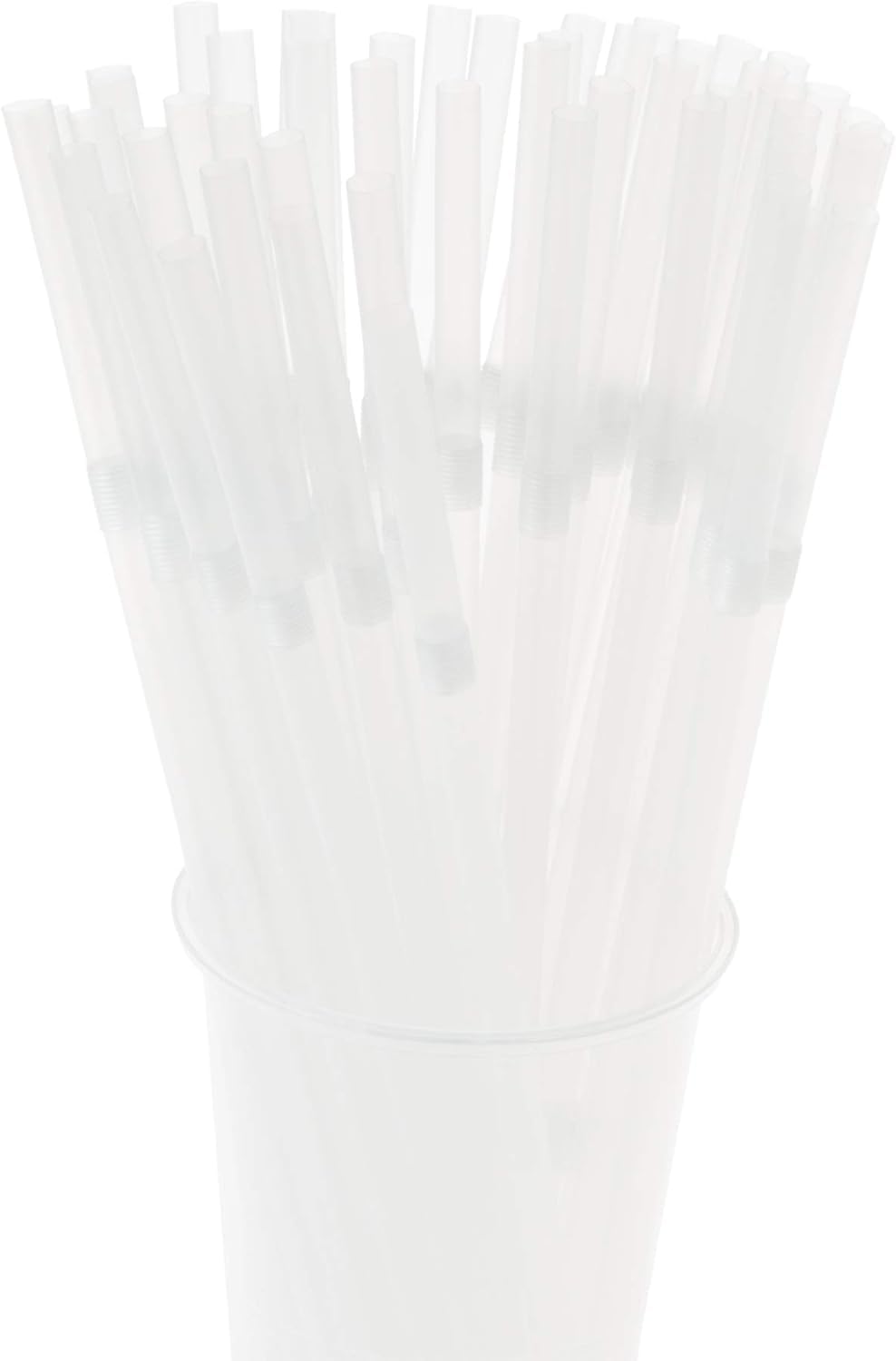 (Amazon.co.jp Exclusive) Strix Design SD-914 Bent Straws, 500 Pieces (Set of 50 x 10), 8.3 inches (21 cm), Diameter 0.2 inches (6 mm), Clear, Plant-Based Ingredients, Environmentally Friendly, Biomass