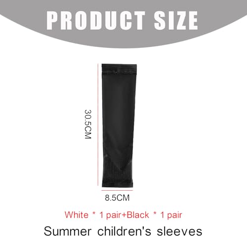 2 Paar Armsleeve Gaming,Arm Sleeve,Armschoner Kinder,Armschutz,Sport Armstulpen Kinder,Atmungsaktiv Sommer,Armlinge,Anti-UV Kompressions Armstulpe,für Jungen Mädchen Volleyball Basketball Armschoner