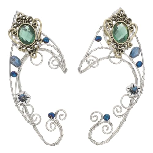Pendientes de Verde sin perforar HANABASS elegantes para bodas