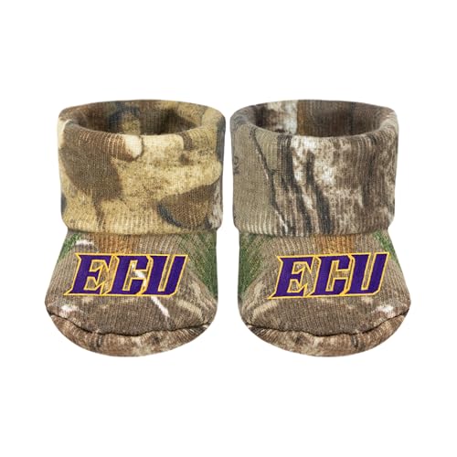 Baby Bootie Sock - East Carolina Pirates - Camo - Newborn - 6 Mos