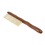 VALICLUD Sandelholz Holzkamm Doppelreihe 8.27 Zoll Kopfhaut Massagekamm Für Entspannende Kopf- Und Haarpflege Massager