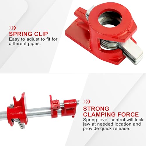 Image of FLK Tech 4 Pack Wood Gluing Pipe Clamp Fixture for 1 /2 Inch Pipe