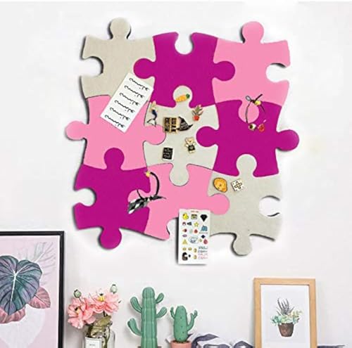 Tablón de anuncios de fieltro de corcho, juego de rompecabezas de pared con forma de pin de Eva Board autoadhesivo para guardar fotos, notas de dibujo, coloridas espuma, decoración de pared