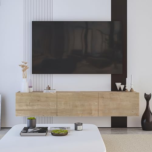 Adam Home Design Floating TV Stand, Wall Mounted TV Stand