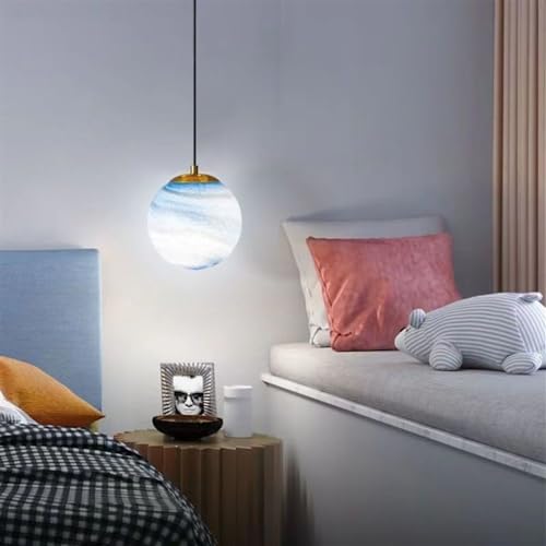 Lámpara colgante de cristal en bola LED regulable y cable ajustable 6