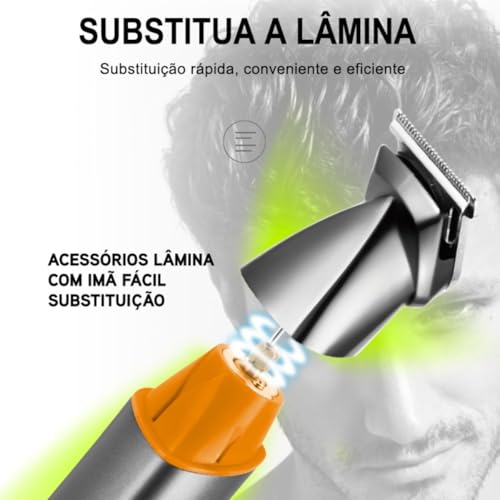 Maquina De Cortes Cabelo Barbeador 9 Em 1 Acabamento Profissional cortes, barba, aparação e acabamen