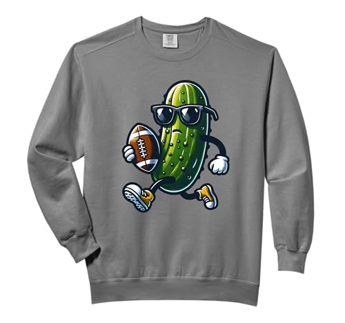 Pickle Playing Football Funny Sports and Humor Trendy Retro Comfort Colors Adult Sweatshirt