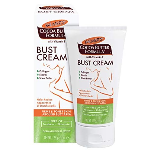 Palmer’s Cocoa Butter Formula Bust Cream for Pregnancy Skin Care with Vitamin E, 4.4 oz. (Pack of 3)