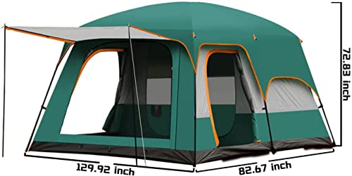 Erwachsenenzelt Outdoor 5 bis 8 Personen Luftiges, geräumiges großes Campingzelt Robustes und praktisches Zelt für Camping, Wandern, Bergsteigen