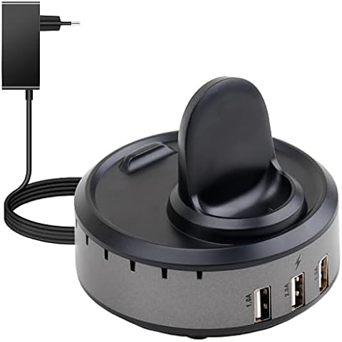 SPGUARD Cargador Compatible con Samsung Galaxy Watch, estación de Carga con 3 Puertos USB Cover