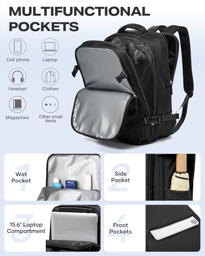 Image of coofay Vacuum Backpack Travel with Pump Airbag Travel Backpack with Vacuum System Mochila de Viaje Compresion al Vacio Easyvacpack Vacpack Backpacks for Traveling Carry on Luggage