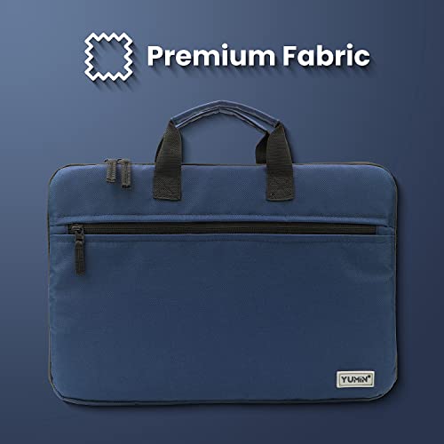 Image of Yumin Polyester Laptop Sleeve Cover Case Bag 16 Inch For MacBook /HP /Lenovo /Asus Waterproof (YS13 BLUE 180 Degree) (16 Inch)