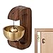 Magnetyczny dzwonek do drewna | Magnetyczny dzwonek wiszący dzwonek,Magnetyczny drewniany dzwonek do drzwi ozdoba biurowa do wejścia biznesowego, naklejka na lodówkę i drzwi do stodoły Herommy