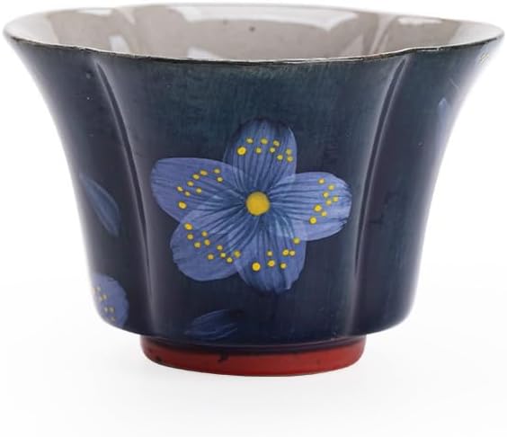 Tea Cup Hand-Painted Pink Plum Blossom, Host, Flower Mouth, Ceramic Exquisite Kung Fu Soaking Container