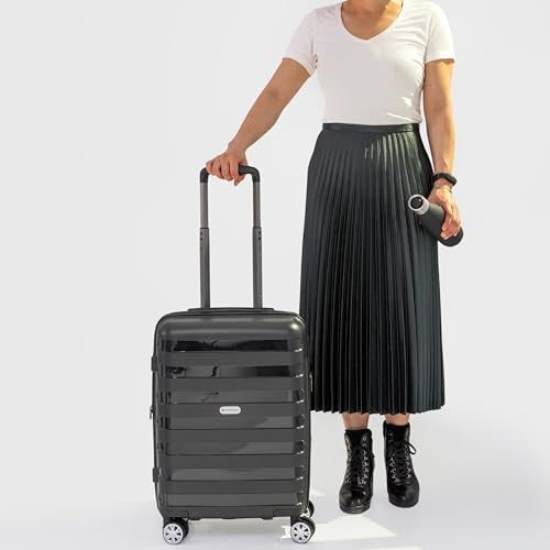 AIR CANADA Eerie 20 Inch Carry On Luggage, Carry On Luggage for Airplanes, Airline Approved Hardside Spinner Suitcase, Travel Essentials, Expandable Hard Shell Suitcase image 5
