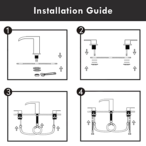 Ceinol PBLT Waterfall Bathroom Faucet Matte Black thumb #6