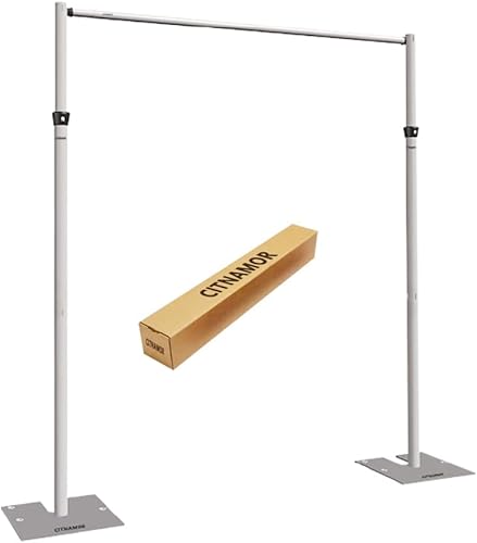 Tubería y cortinas ajustables verticales, barras transversales, bases y colgadores  Sistemas de cortina para telón de fondo, ferias comerciales,