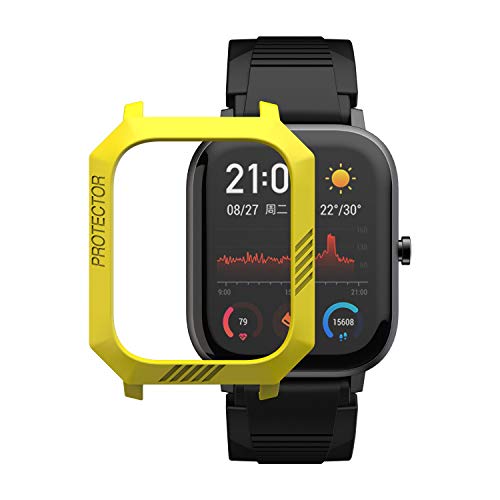 Image of SIKAI CASE SIKAI Bumper Case Cover for Amazfit GTS Anti-Scratch Lightweight Shockproof Screen Protector for Huami Amazfit GTS Smart Watch (Yellow)