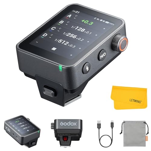 GODOX X3Pro N X3Pro-N Déclencheur de Flash sans Fil TTL pour Nikon, Emetteur de Flash sans Fil 2.4G, Compatible avec Ecran Tactile, Bluetooth et Contrôle Via...