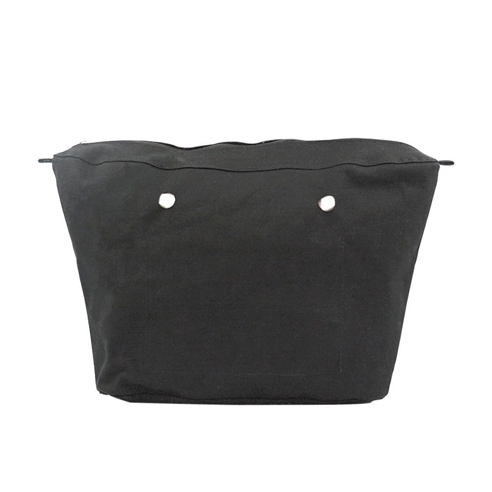 Nuevo forro interior de lona, bolsillo con cremallera para Obag Urban Organizer para big O Bag Urban Accesorios (Negro urbano grande)