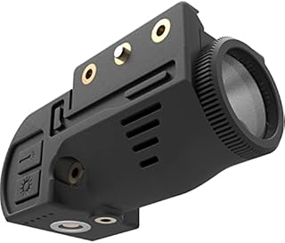 Laspur Tactical Sub Compact Picatinny Rail Mount Laser Sight with Flashlight Light Integrated Combo, Built-in Magnetic Touch Rechargeable Battery Accessory (Green+L105)