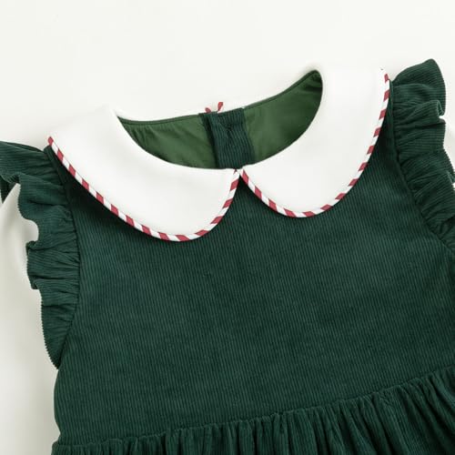 Simplee kids Baby Girls Peter Pan Collar Dress Long Sleeve Dress for Winter Autumn 12M-6T3