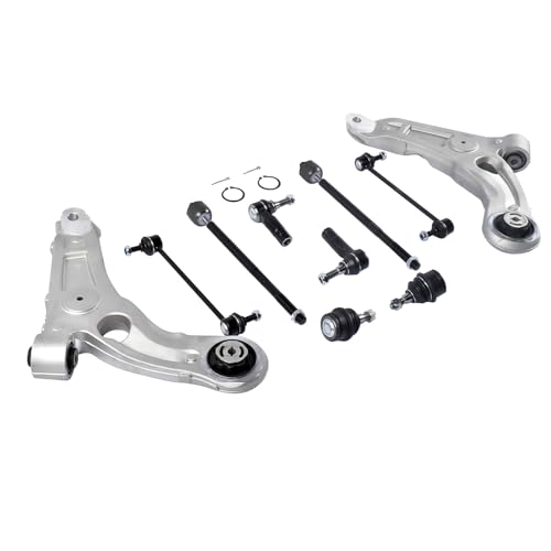 Flynsu 10Pack Front Lower Control Arm Sway Bar Tie Rod Ball Joint Kit Replacement for 2014-2018 Jeep Cherokee 2.4L 3.2L AWD RK643179 ES801238 MS258120 K500287 EV801068
