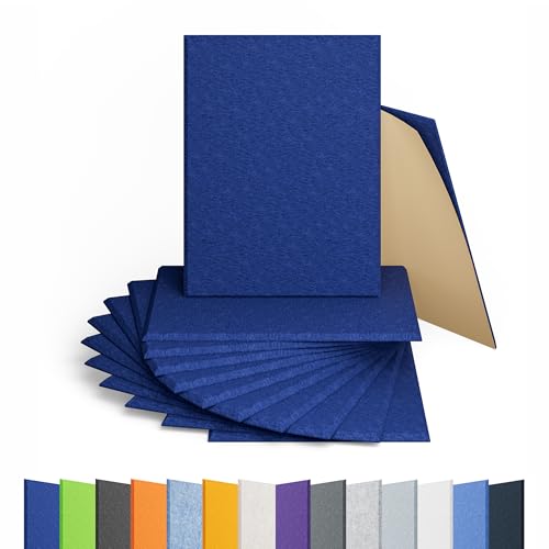 Image of 12 Pack Rectangle Acoustic Panels Self Adhesive Sound Proof Foam