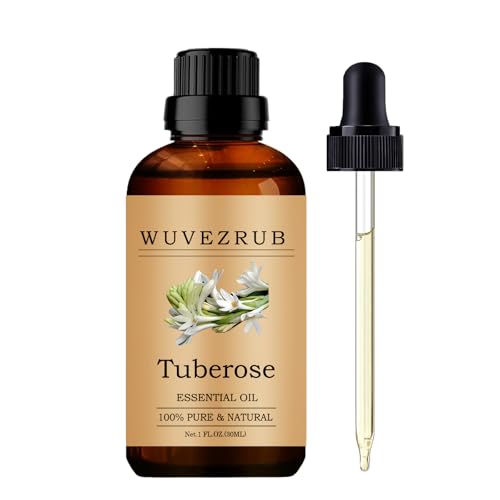 Wuvezrub Tuberose Essential Oils, 30ML Pure and Natural Essential Oil for Aromatherapy Diffuser - Tuberose / 1 Fl Oz