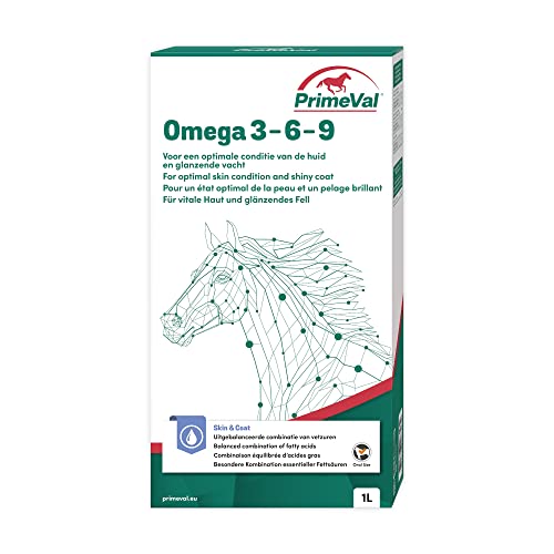 Omega 3-6-9 complément végétal en flacon de 1L pour la santé canine
