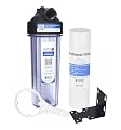 Sediment Water Filtration System with Clear 2.5X 10 Housing 3/4 "Ports, Removes Dirt, Sand, Silt and Rust