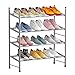 organizer per scarpe Rack for scarpe da scarpe in piedi Bianco 4 Tier Porta scarpe espandibile in metallo scarpe regolabili Scarpe regolabili Scarpe da uomo for ingresso (grigio) scarpiera per ingress