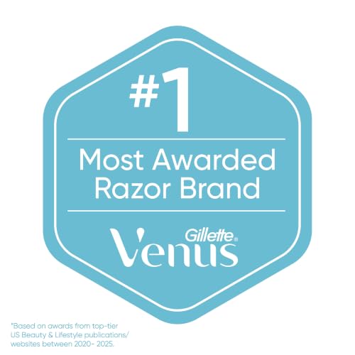 Gillette Venus Razor for Women, Extra Smooth Contour, Includes 1 Reusable Razor Handle + 4 Count 5-Bladed Razor Refills, with Flexiball Pivoting Handle and Shower Holder - image 8
