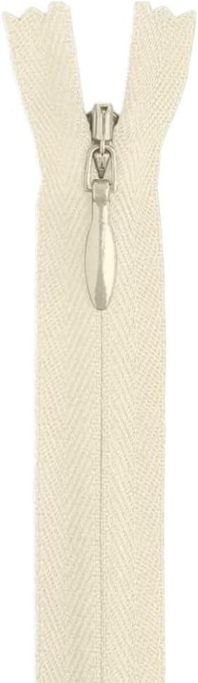 White 36" Invisible Zipper - Heavy Duty Non Separating Nylon Zipper for Sewing and Crafts - 2 mm Tooth Size